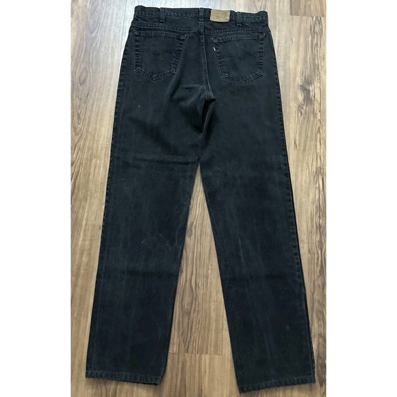 Vintage Levis 540 Jeans Mens 37x35 (tag 38) Black Relaxed Fit Made USA 90s Tall - Picture 3 of 12